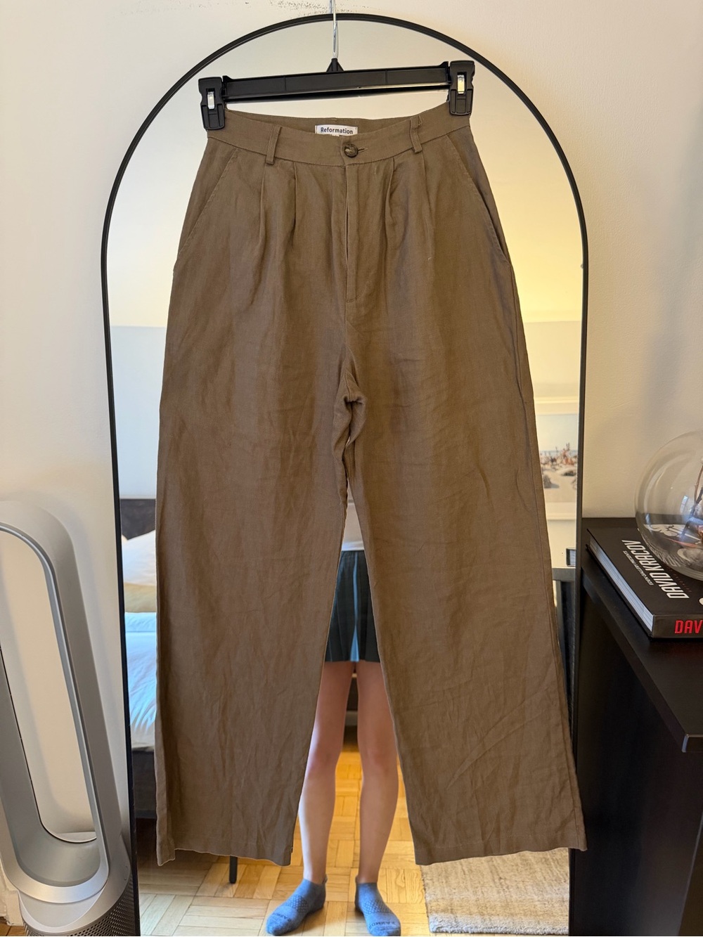 Reformation mason linen pants
